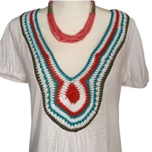 MELISSA PAIGE White Blouse Sz SP